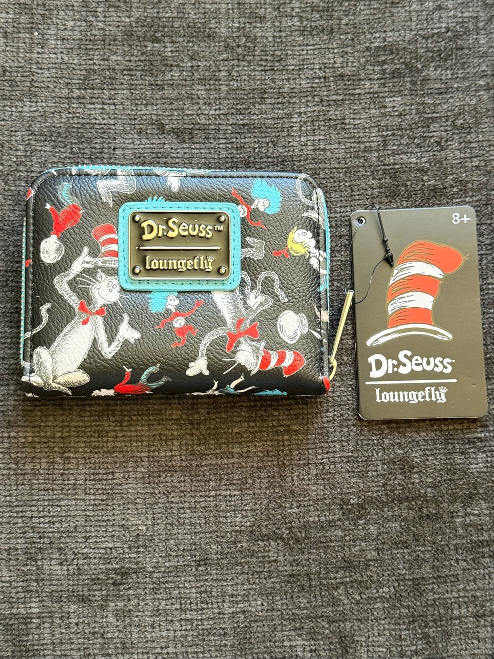 Loungefly Dr. Seuss Cat in the Hat Zip Around Wallet